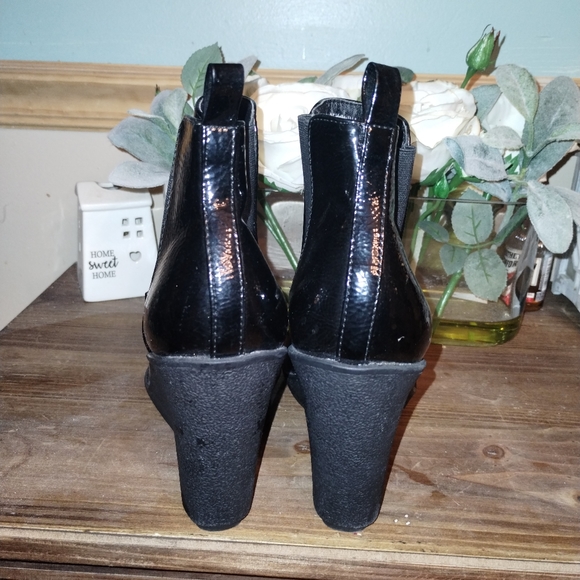 Mark. black wedge boots - Picture 4 of 11